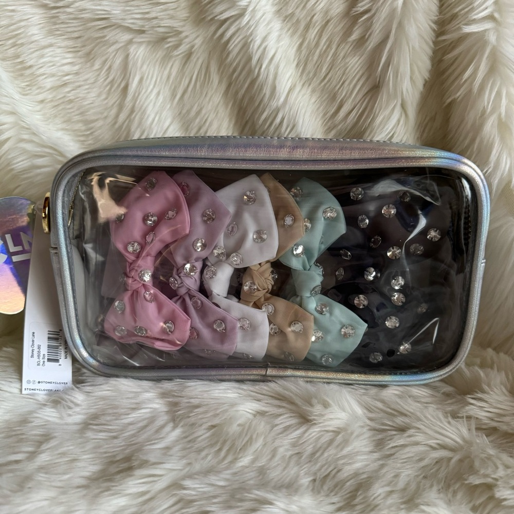 Stoney Clover Lane Small Clear Front Gift Set Pouch in Iridescent